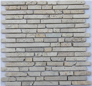 Henan Beige Travertine Mosaic
