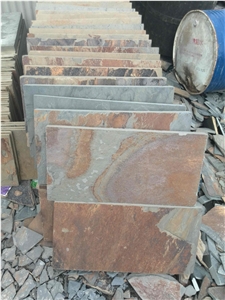 Multicolor Slate Tile, Rusty Slate Tile