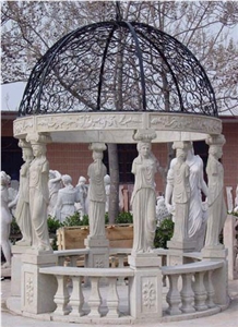 Grey Granite Noble Gazebo, Garden Pavilion