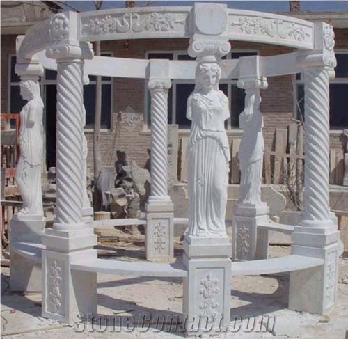 Grey Granite Noble Gazebo, Garden Pavilion