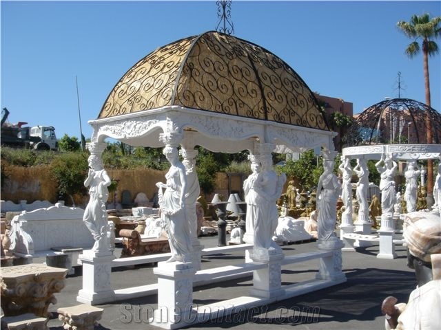 Grey Granite Noble Gazebo, Garden Pavilion