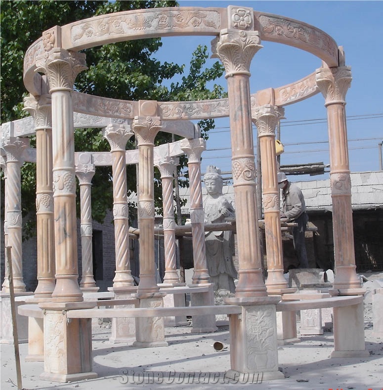 Grey Granite Noble Gazebo, Garden Pavilion