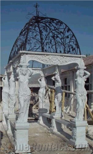 Grey Granite Noble Gazebo, Garden Pavilion