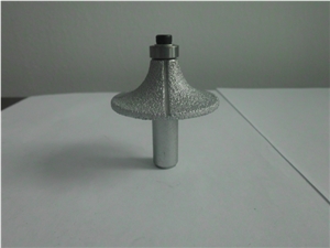 1/2 Radius R18 with 1/2" Shank Vacuum Brazed Diamond Router Bit /Stone Edge Profile Tools