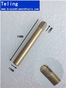 10*10*10 Slotted Ball Cnc Brazed Diamond Engraving Bits
