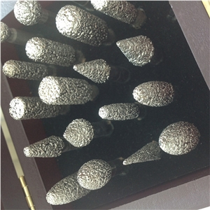 2014 High Quality Stone Carving Diamond Burr Vacuum Brazed Diamond Engraving Bits 20 Pcs a Set