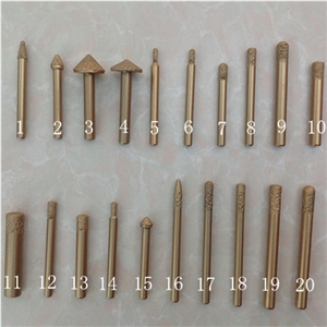 Cnc Brazing Engraving Bits, Stone Diamond Abrasive Tools, Router Bits