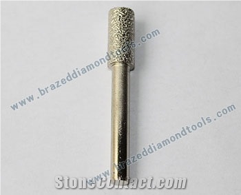Flat Cylindrical Diamond Brazed Burrs for Carving Stone