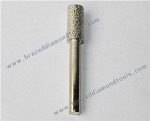 Flat Cylindrical Diamond Brazed Burrs for Carving Stone