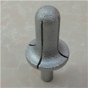 Slotted 1/2" Shank After Retaining Water Brazing Of Diamond Quartz Knives