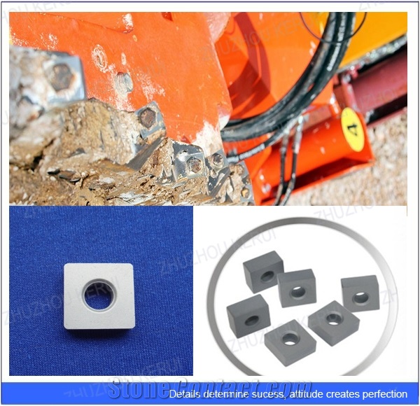 Tungsten Carbide Chain Saw Stone Cutting Tips