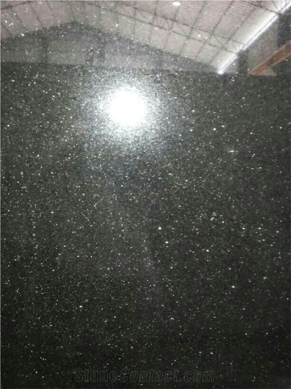 Black Galaxy Granite Block, India Black Granite