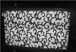 Led Bar Counter Design, Luxury Small Bar Counter, Acrylic Solid Surface Furniture