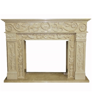 Wellest Beige Marble Fireplace Model No.Sfp007