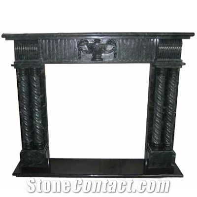 Wellest Black Marble Fireplace Model No.001