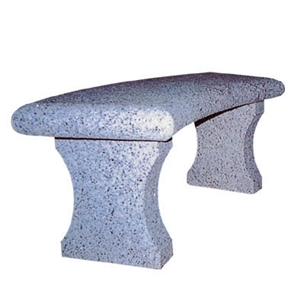 Wellest G640 Eastern Grey Granite Bench, Exterior & Outside Garden Bench, Flamed Surface,Model No.Stc016