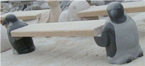 Wellest G654 Sesame Black Granite Chair,Exterior & Outside Garden Stone Chair,Stc 048