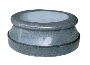 Wellest G654 Sesame Black Granite Column Pedestal,Pillar Base,Column Base,Model Pf012
