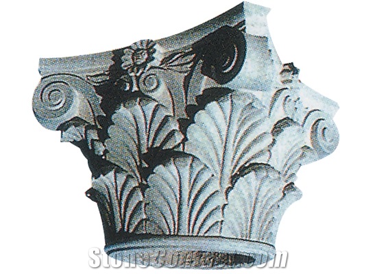 Wellest G681 Shrimp Pink Granite Column Top,Pillar Cap,Model Pc019
