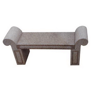 Wellest G682 Sunset Gold Rusty Yellow Granite Bench, Exterior & Outside Garden Bench and Chair,Model No.Stc012