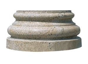 Wellest G682 Sunset Gold,Sunset Yellow,Rusty Yellow Granite Column Pedestal,Pillar Base,Column Base,Model Pf009