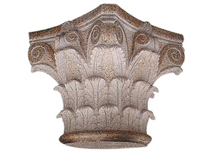 Wellest G682 Sunset Gold,Sunset Yellow,Rusty Yellow Granite Column Top,Pillar Cap,Model Pc005