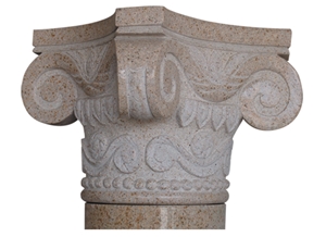 Wellest G682 Sunset Gold,Sunset Yellow,Rusty Yellow Granite Column Top,Pillar Cap,Model Pc007