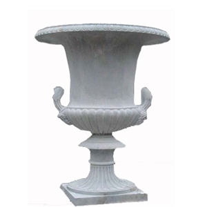 Wellest Grey Sandstone Garden Flower Pot,Natural Stone Outside Garden Flower Pot,Item No.Sgp007