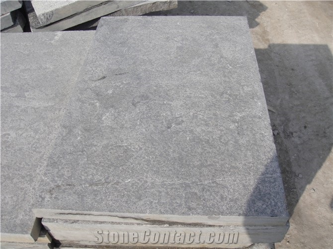 Wellest L828 Blue Stone Flamed Finish Floor Tile,China Grey Limestone,Floor Coverings,Flooring Tile,Sandblast,honed and more finish is available