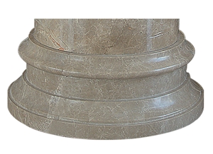 Wellest Light Emperador Marble Column Pedestal,Pillar Base,Column Base,Model Pf025