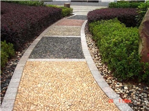 Wellest Polished White Color and Yellow Color and Black Color Natural Pebble Stone,River Stone,Gravels