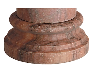 Wellest Sunset Red Marble Column Pedestal,Pillar Base,Column Base,Model Pf023