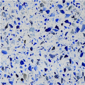 Wellest We002 Blue Diamond Quartz Tile and Slab