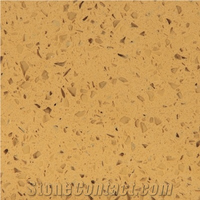 Wellest Wis011yellow Galaxy Quartz Tile and Slab