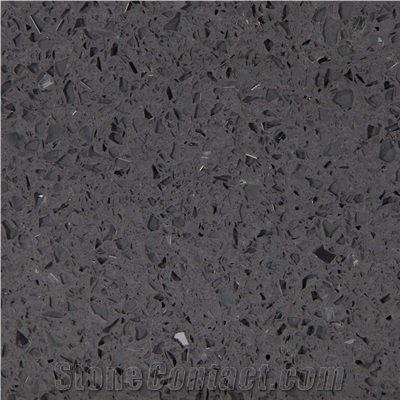 Wellest Wis019 Dark Grey Galaxy Quartz Tile and Slab