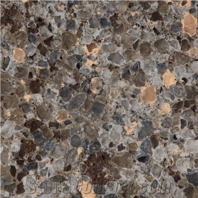 Wellest Wm012 Peafowl Azul Quartz Tile and Slab