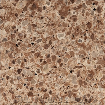 Wellest Wm044 Camel Brown Quartz Tile and Slab