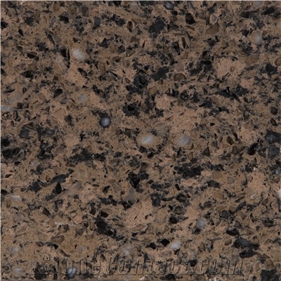 Wellest Wm049 Brown Tropical Quartz Tile and Slab