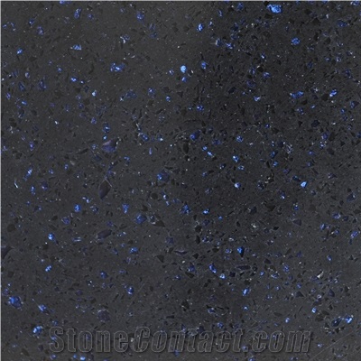 Wellest Wmz163 Blue Diamond Engineered Marble Tile and Slab