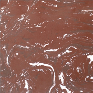 Wellest Wqff16 Rosso Levanto Engineered Marble Tile and Slab