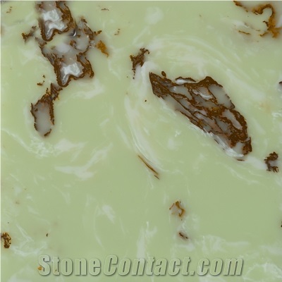 Wellest Wqjj07 Afghanistan Green Jade Engineered Onyx Tile and Slab