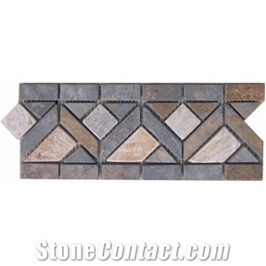 Wellest Yellow Wood Slate Molding & Border, China Slate Skirting,Model No. Sms009