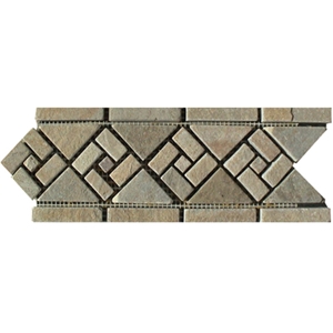 Wellest Yellow Wood Slate Molding & Border, China Slate Skirting,Model No. Sms012