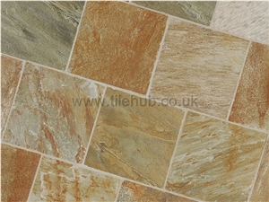 Oyster Slate Riven Floor Tiles, China Beige Slate