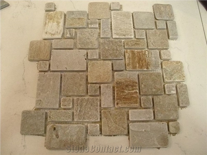 China Multicolor Slate Chipped Mosaic
