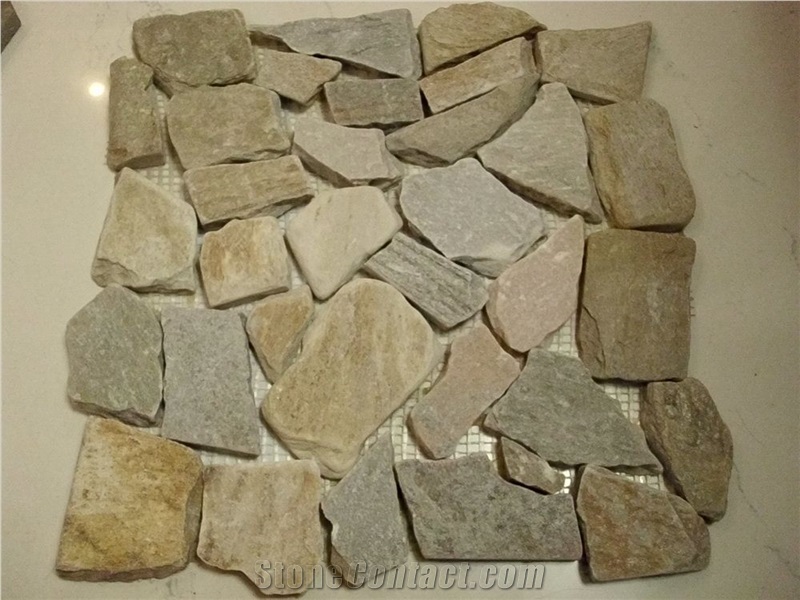 China Multicolor Slate Chipped Mosaic