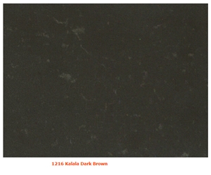 Engineered Quartz Stone,Kalala Dark Brown Quartz Slabs & Tiles