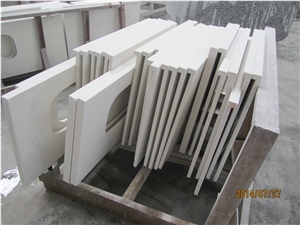 Engineered Quartz Stone Slabs -Pure White Quartz, White Quartzite Kitchen Countertops