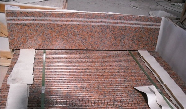 G562 Granite Stairs and Maple Red Granite Steps,Red Granite Stairs and Steps