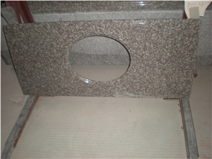 G664 Granite Bath Countertop,G3564 Granite,Luoyuan Bainbrook Brown,Black Spots Brown Granite,Copper Brown,Fu Rose,Luoyuan Red Granite